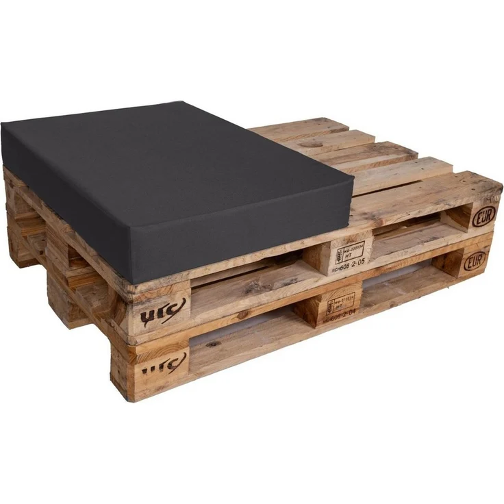 TexDeko Palettenkissen Halbes Palettenkissen für Palettensofa wasserabweisend, (60x80cm) gepolstert In- & Outdoor, Premium-Qualität – Bild 1