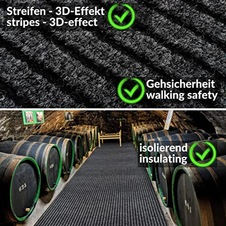 ANRO Läufer, Eckig, Höhe: 3 mm, Textil – Bild 6