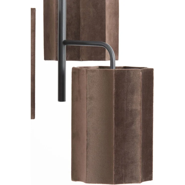 Deckenleuchte Hängeleuchte EDISA von Light & Living Ø48x25 cm Braun Samt – Bild 2