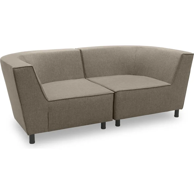 Gartenlounge Sofa 2-Sitzer Brandie 206x77x103 mit Outdoorbezug braun