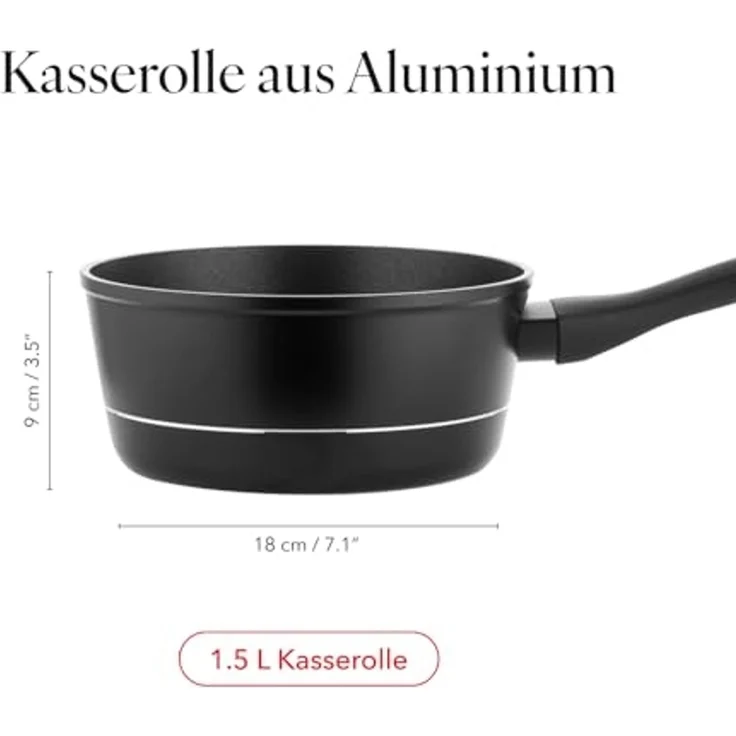 Florina Delux von Mateusz Gessler 18 cm 1 5 l Aluminium-Kasserolle – Bild 3