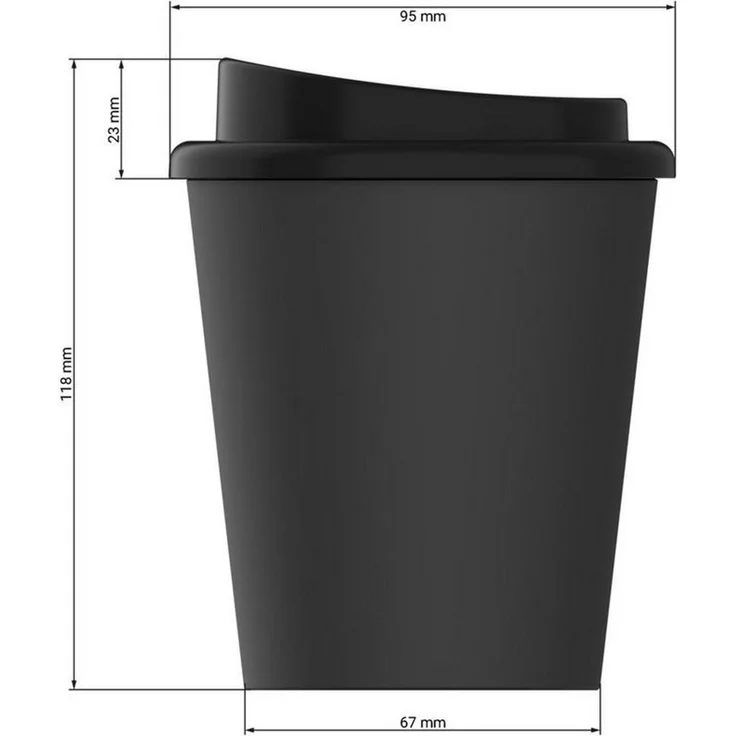 elasto Coffee-to-go-Becher 250 ml Kaffeebecher To Go doppelt isolierter Becher, Made in Germany, Doppelwandig, Teebecher, Coffee Mug, recycled Becher – Bild 2