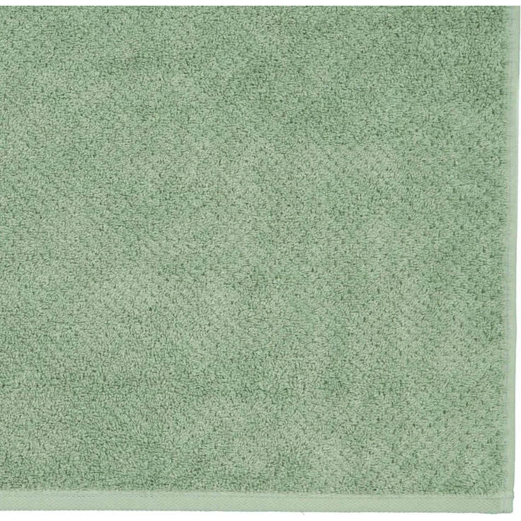 CAWÖ Gästetuch, 3er Pack - Pure, Walkfrottier, Struktur-Design, Baumwolle, einfarbig Grün 30x50cm – Bild 3
