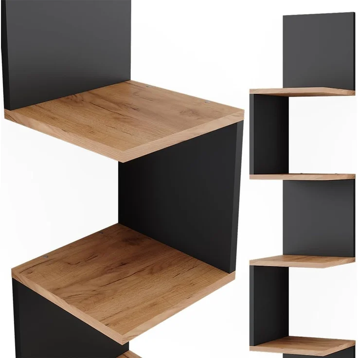 Eckregal Paolo Anthrazit 28 x 175.4 cm 2er Set Vicco – Bild 6