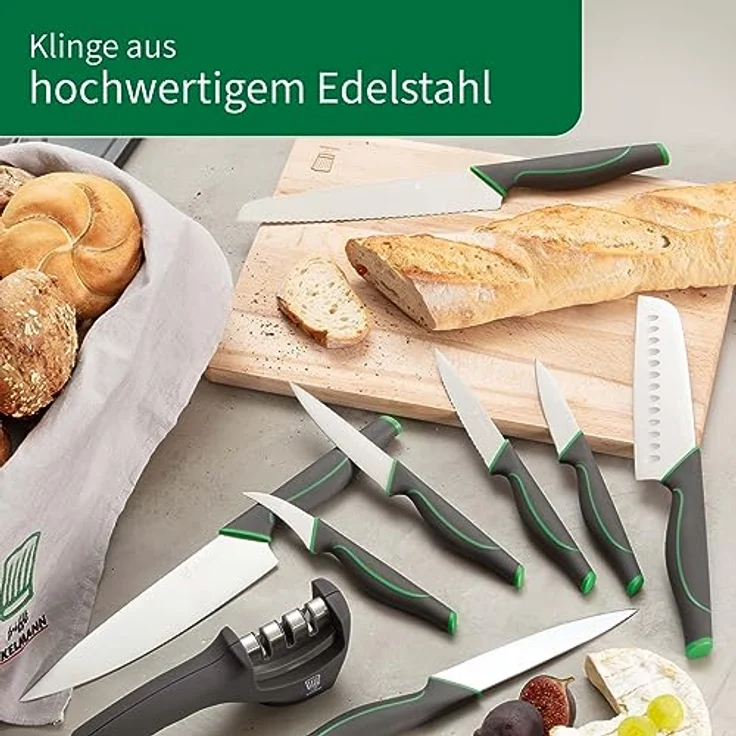 Chefkoch trifft Fackelmann Brotmesser Messer zum mühelosen Schneiden von Brot & hartschaligem Obst & Gemüse – Bild 6