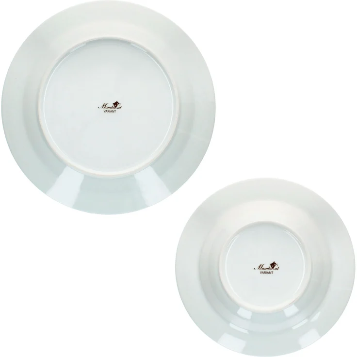 12tlg Tafelservice Variant Trio Porzellan 6 Personen Speiseteller Suppenteller – Bild 7