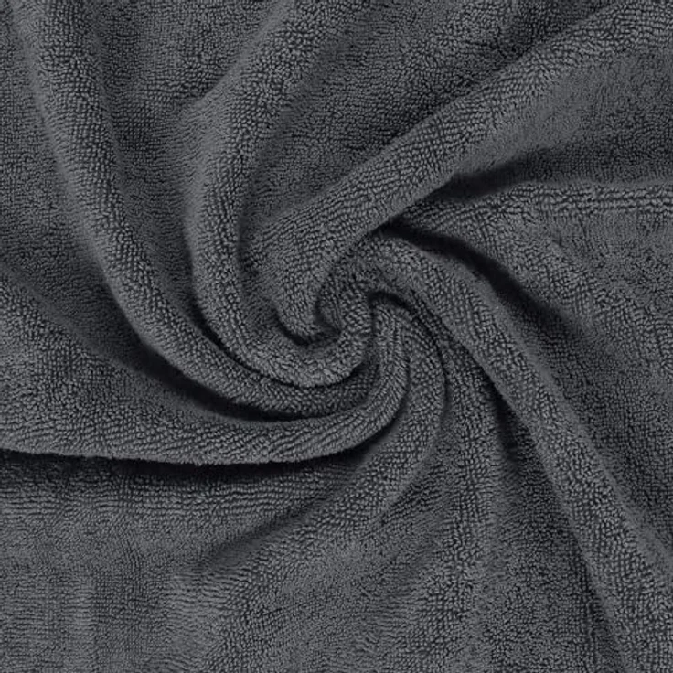 Utopia Towels - 8 teilig Handtücher Set aus Baumwolle mit Aufhänger - 2 Badetuch, 2 Handtücher und 4 Washclappen - (Grau) – Bild 4