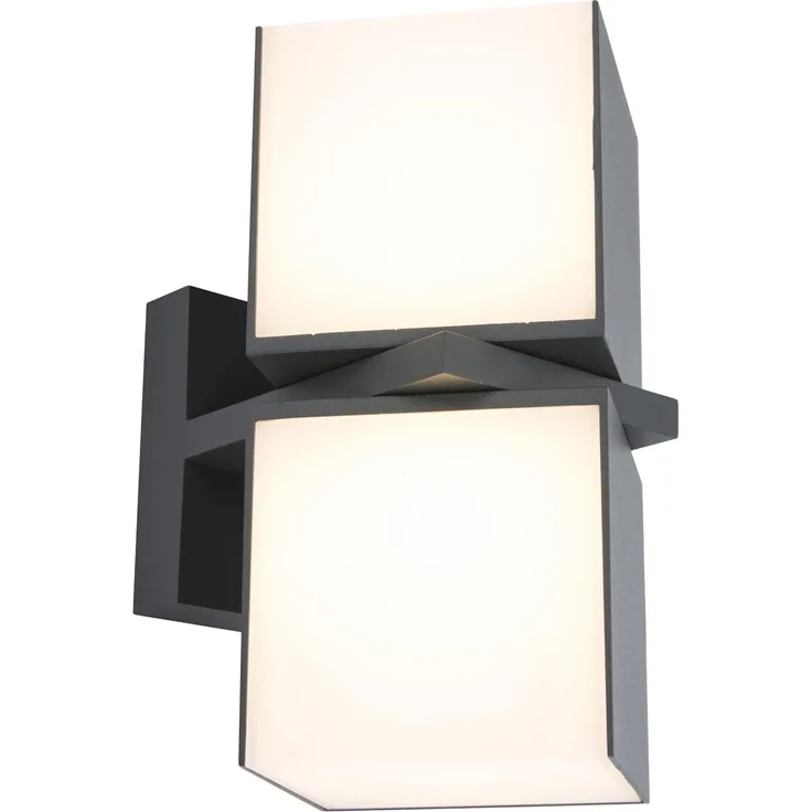 Lutec Cuba 5193801118 LED Aussenwandleuchte 2-flammig ECO Light anthrazit