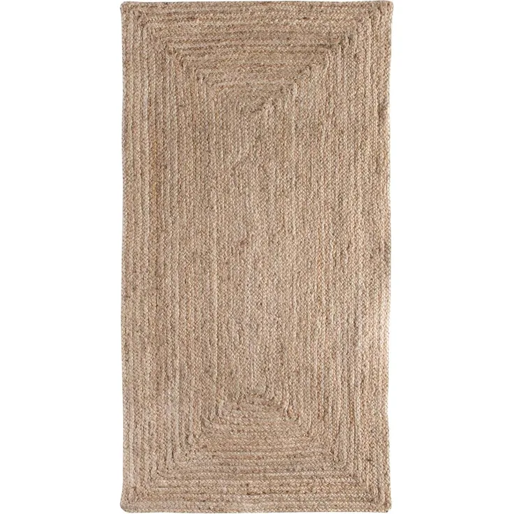 LUXOR living Teppich Salo, rechteckig, Höhe: 6 mm, Juteteppich, handgeflochten, Flecht Design, 100% Naturfaser