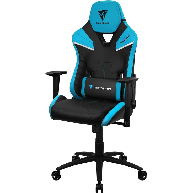 ThunderX3 TC5BB Ergonomischer Gaming-Stuhl, abnehmbare Kissen, Air Tech, Blau, grande