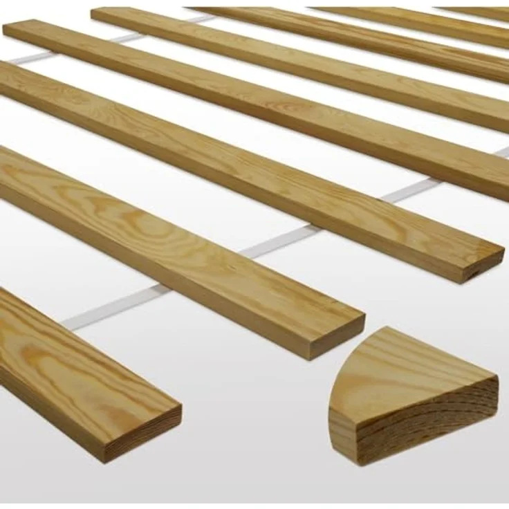 Lattenrost Lattenrost Rollrost Bettrost Lattenrahmen Kiefer Holz Massiv Bett, Furnify – Bild 1