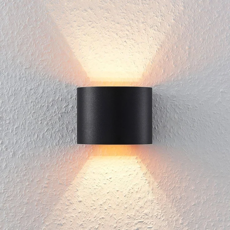 Arcchio Wandleuchte Zuzana, dimmbar, Leuchtmittel nicht inklusive, Modern, Aluminium, Metall, Schwarz, gold, 1 flammig, G9, Wandstrahler – Bild 6