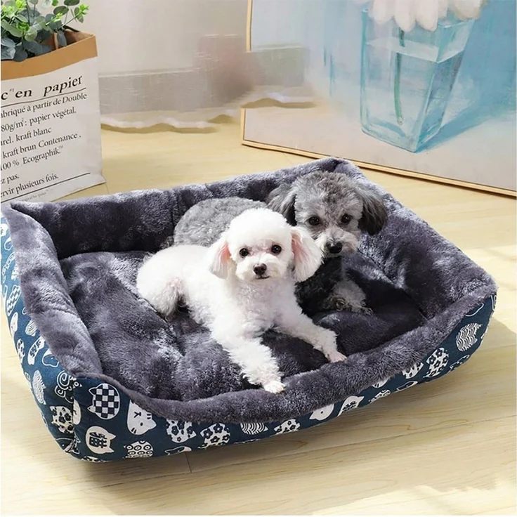 TPFLiving Tierbett Hundebett / Katzenbett / Tierbett mit Baumwollfüllung - Hundekörbchen, - Katzenkörbchen in Verschiedene Farben und Größen S-XXL – Bild 1