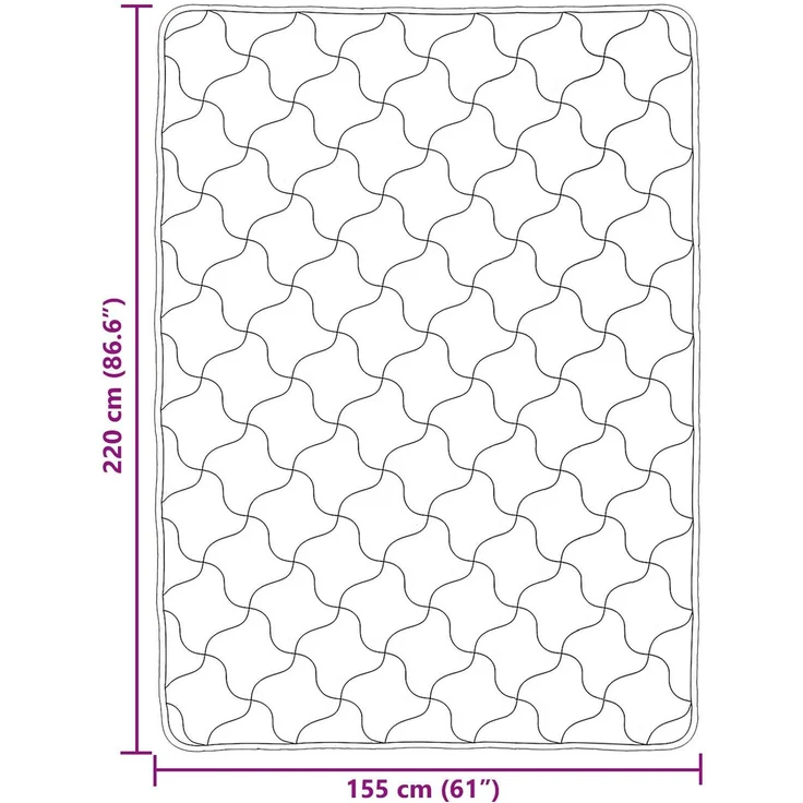 vidaXL Winterbettdecke 155 x 220 cm Winter Creme Atmungsaktiv 42026368 – Bild 10