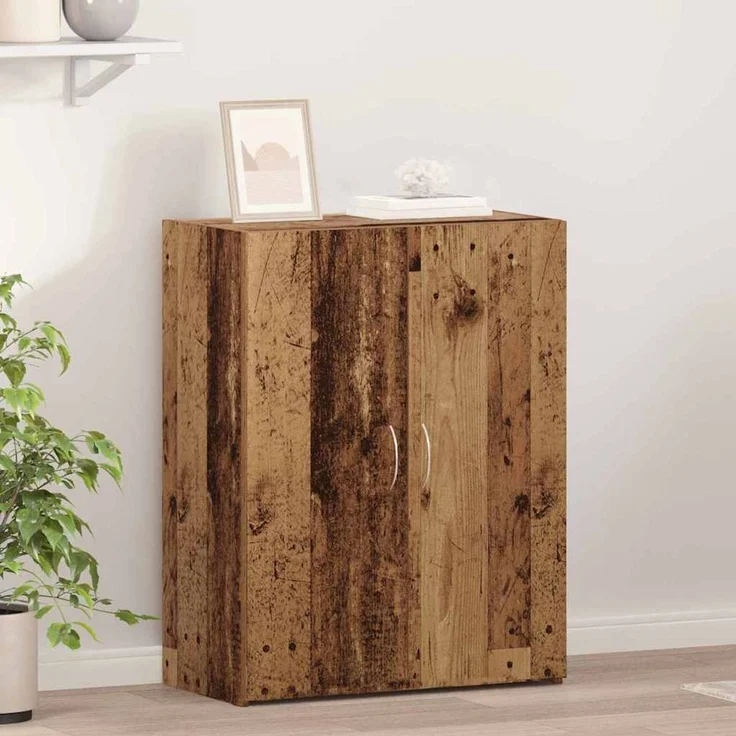 vidaXL Büroschrank Altholz 70 x 32 x 77.5 cm Holzwerkstoff 869120 – Bild 1