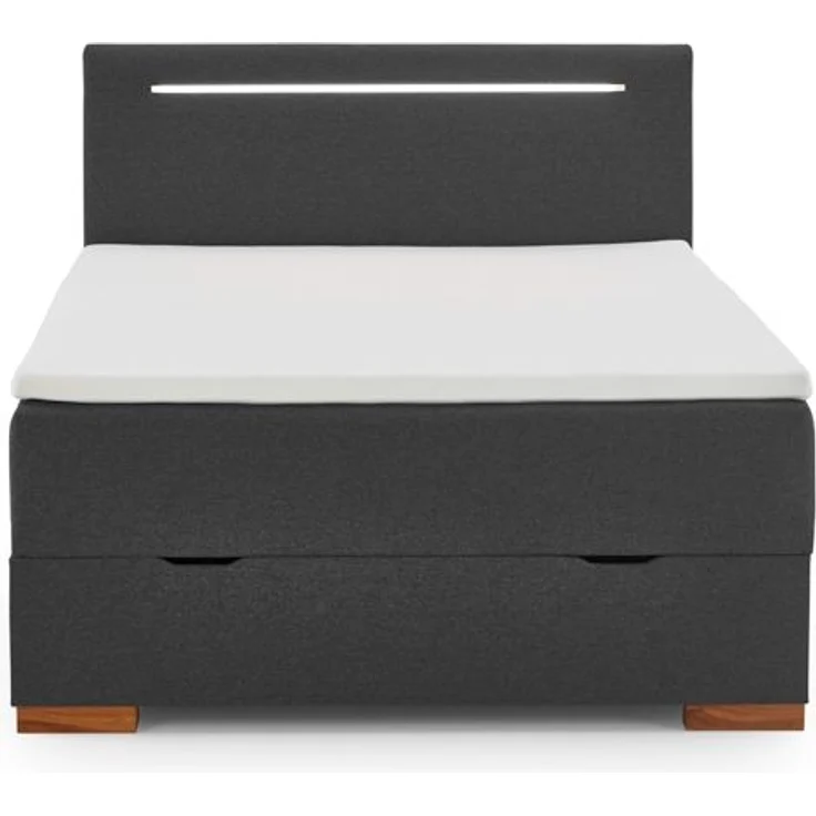 Cooper I Boxspringbett braun EicheStoffbezug 211cm x 142cm x 110cm – Bild 2