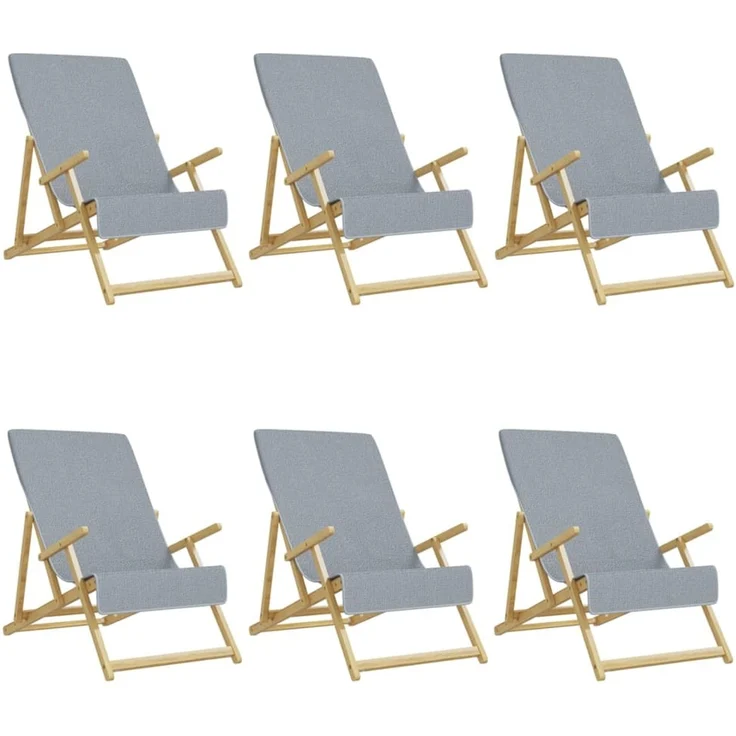 vidaXL Strandtücher 6 Stk. Grau 60x135 cm Stoff 400 GSM 3157053 – Bild 2
