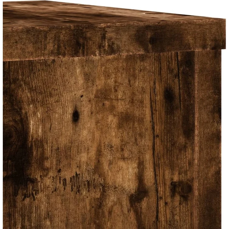 vidaXL Pflanzenständer 2 Stk. Räuchereiche 20x20x30 cm Holzwerkstoff 852901 – Bild 7