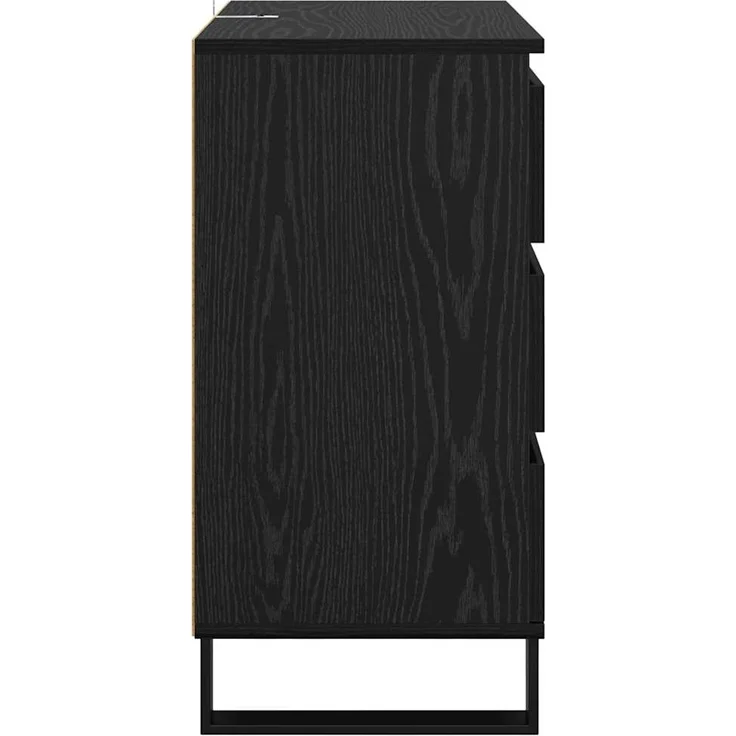 vidaXL Sideboard Schwarz Eichen-Optik 60 x 35 x 70 cm Holzwerkstoff 881955 – Bild 6