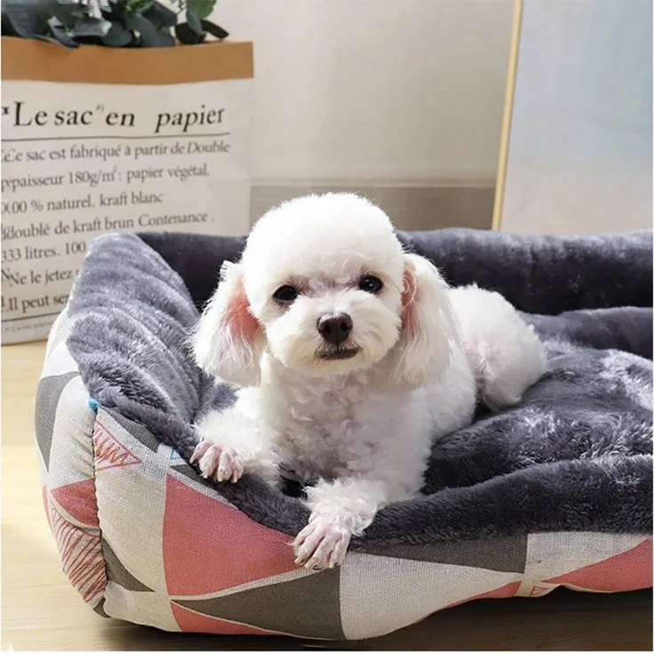 TPFLiving Tierbett Hundebett / Katzenbett / Tierbett mit Baumwollfüllung - Hundekörbchen, - Katzenkörbchen in Verschiedene Farben und Größen S-XXL – Bild 2
