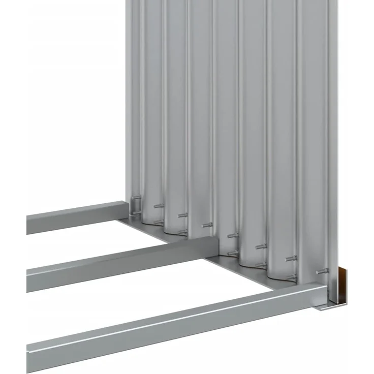 vidaXL Kaminholzunterstand Holzoptik 120x45x100 cm Verzinkter Stahl 364583 – Bild 7