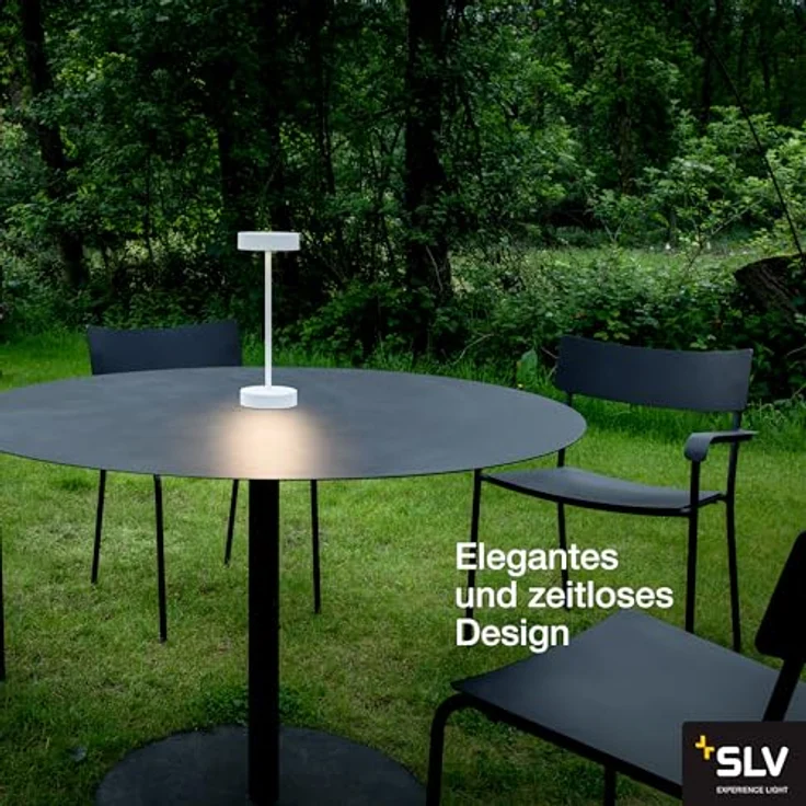 SLV VINOLINA, Tischleuchte, Akku, IP54, 2700/3000K, TOUCH, weiß - Ambiente- Tisch- und Standleuchten – Bild 3
