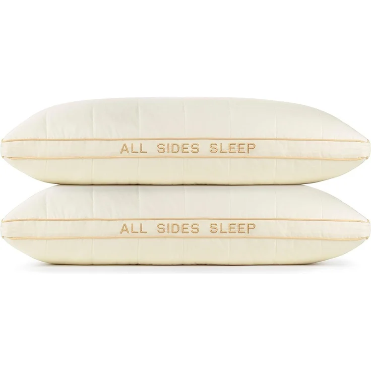 Vitapur KOPFKISSEN ALL SIDES SLEEP Baumwolle/Bambusfasern Natur 40x80 cm (H 40cm x T 80 x B 40 cm) – Bild 1
