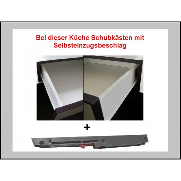 Küche Bianca Ecke IV 210x330 Küchenzeile Hochglanz Grau Weiss Küchenblock Grey – Bild 7