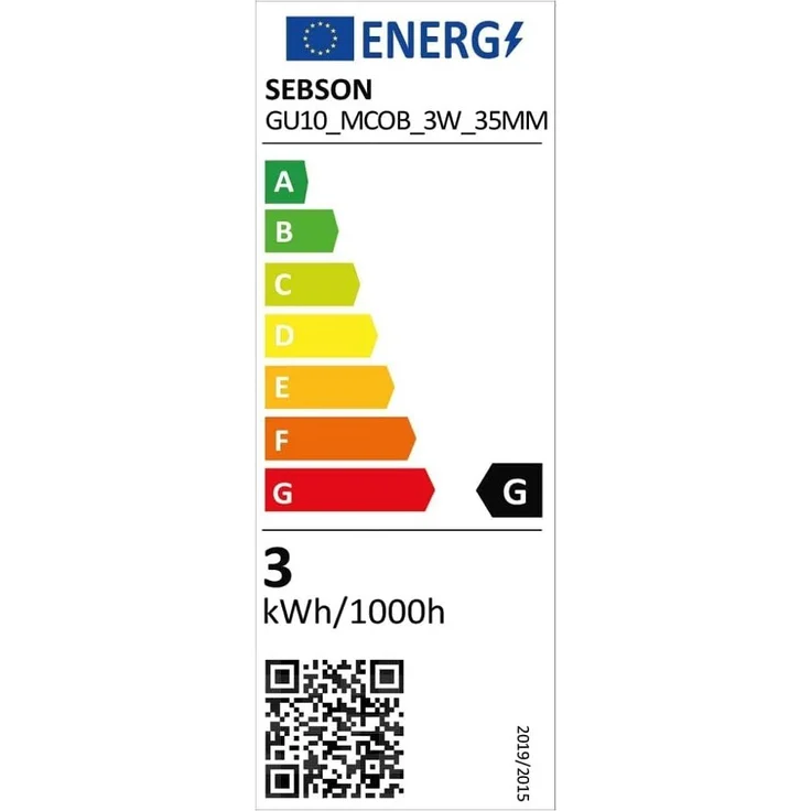 SEBSON LED-Leuchtmittel LED Lampe GU10 warmweiß 3W 35mm Durchmesser Spot 230V - 4er Pack, GU10, 4 St, Warmweiß, Einbaustrahler 230V – Bild 7