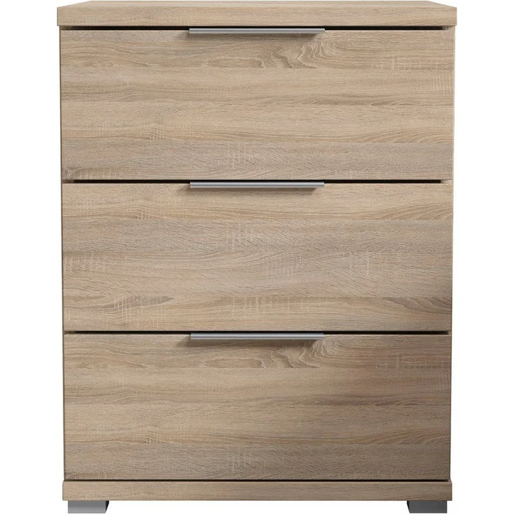 SMILLA Nachttisch in Eiche Sonoma Optik - Moderner Nachtschrank mit Schubladen und viel Stauraum - 46 x 61 x 42 cm (B/H/T) – Bild 1