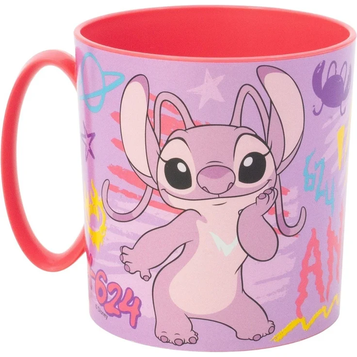Disney Stitch Angel Micro Mug 390 ml Kinderbecher Mikrowellenbecher – Bild 2