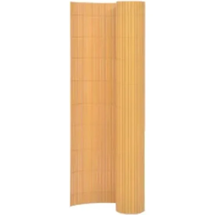 vidaXL Gartenzaun Doppelseitig 110x500 cm Gelb 317163 – Bild 1