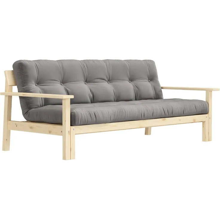 Schlafsofa UNWIND - Matratze Grey / Gestell Natur - Karup Design