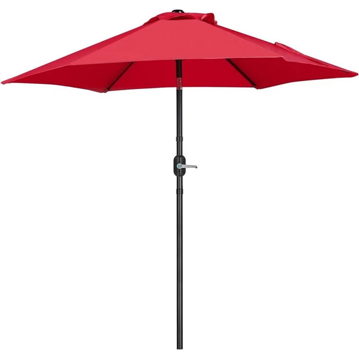 Yaheetech Sonnenschirm Φ 226/269/294 cm, Garten- und Marktschirm mit 6 Metallstreben für Balkon/Terrasse/Garten – Bild 5