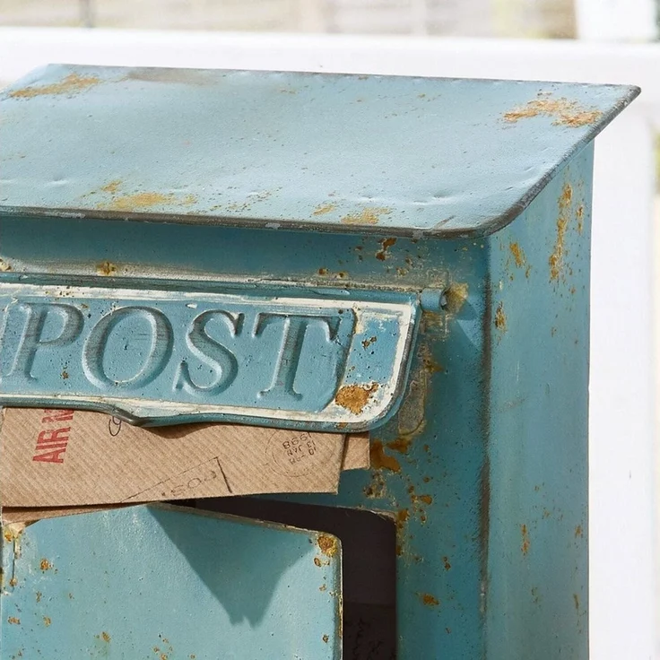Mirabeau Organizer Deko-Briefkasten Boîte Postale antikblau – Bild 4