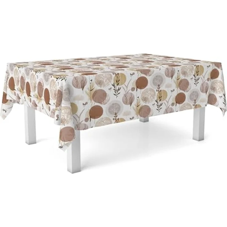 Martina Home Wachstuchtischdecke, Siena, Braun, 140 x 140 cm – Bild 3