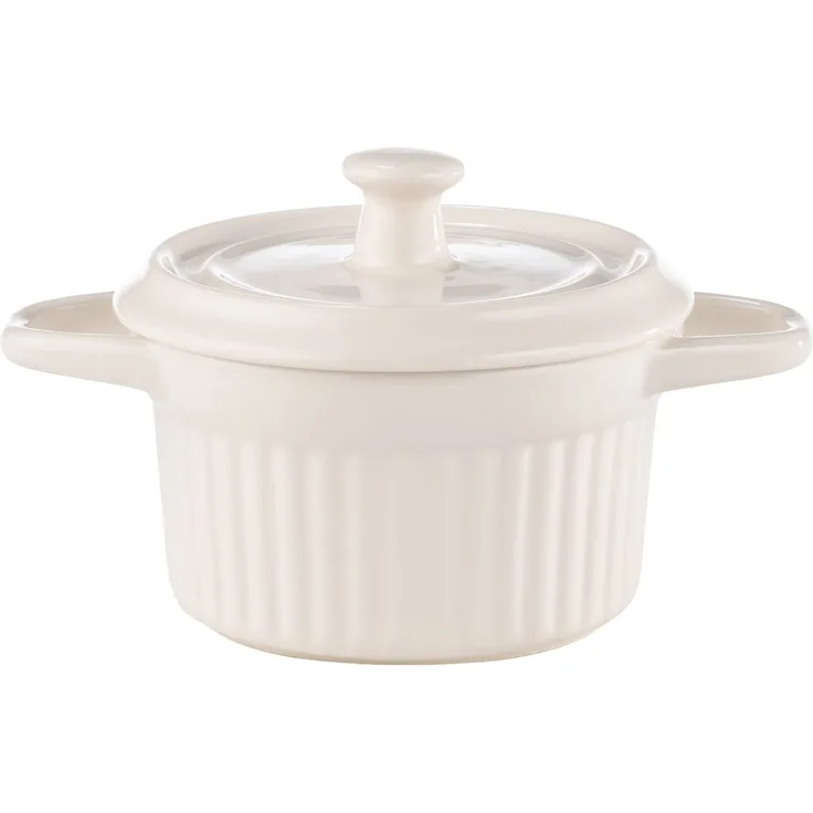 Zurbrüggen 'Big-Cocotte' Auflaufform, Keramik weiß, 12.00 cm, backofengeeignet