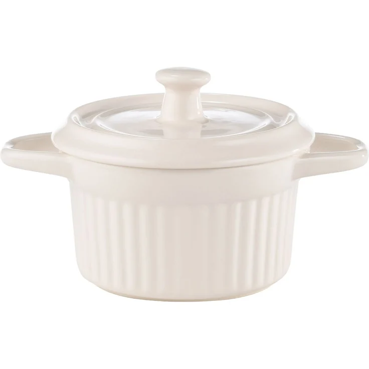 Zurbrüggen 'Big-Cocotte' Auflaufform, Keramik weiß, 12.00 cm, backofengeeignet – Bild 1
