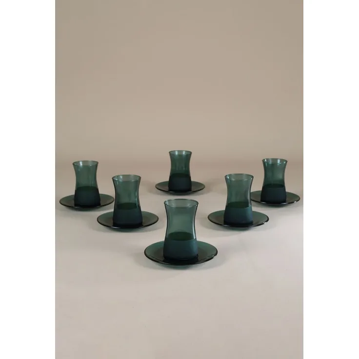 Hermia Concept '8682225130070' Teegläser-Set (12-teilig), Grün, 170 ml