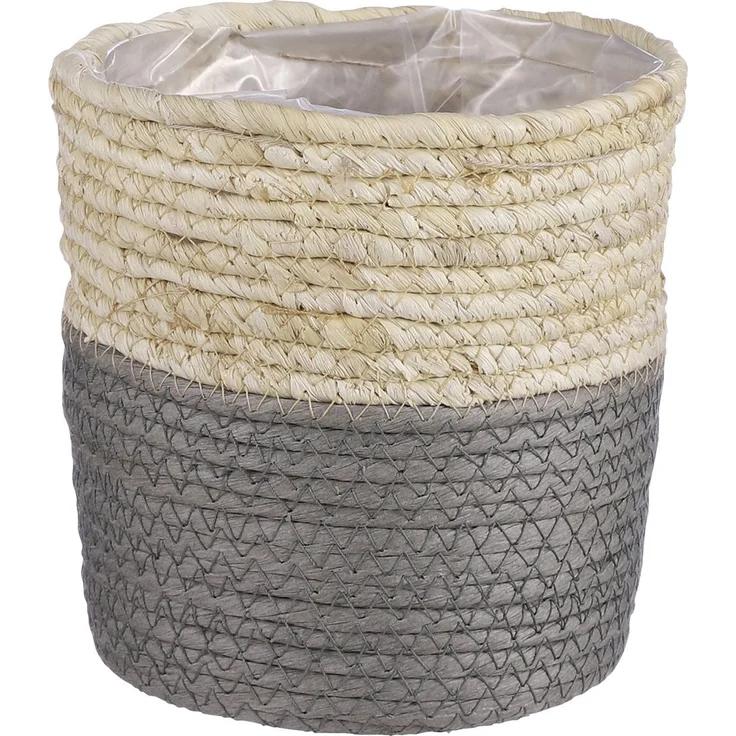 Mica Übertopf Korb Rachel Ø 22 x 19 cm natur-grau