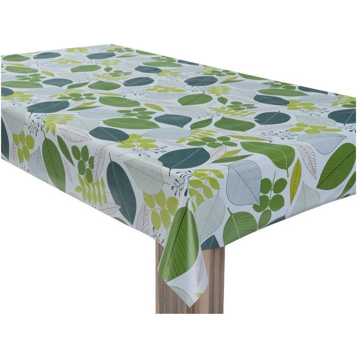 laro Tischdecke Wachstuchtischdecke Blatt Mix PVC Eckig – Bild 2