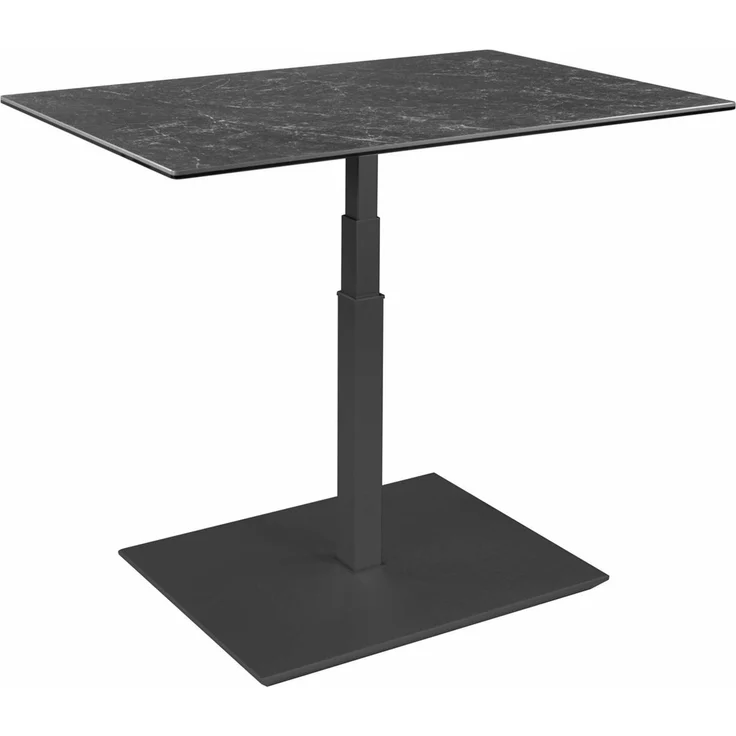 Couchtisch höhenverstellbar Chapa 90x47x60 Glas Anthrazit/Keramik Nero – Bild 4