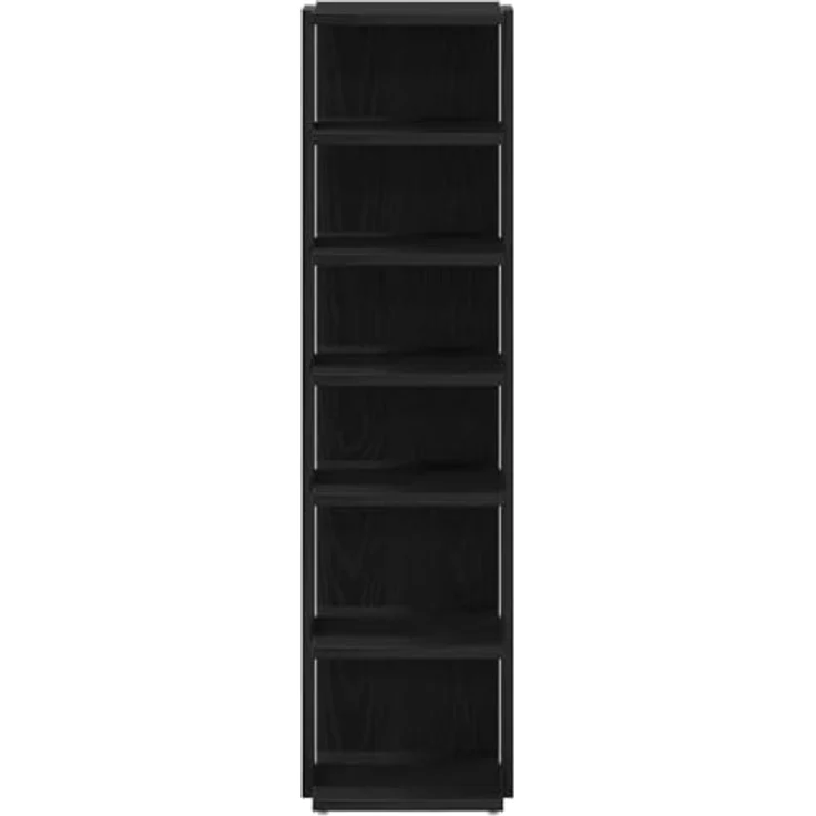 vidaXL Schuhschrank Schwarz Eichen-Optik 25x27x102 cm Holzwerkstoff 862066 – Bild 6