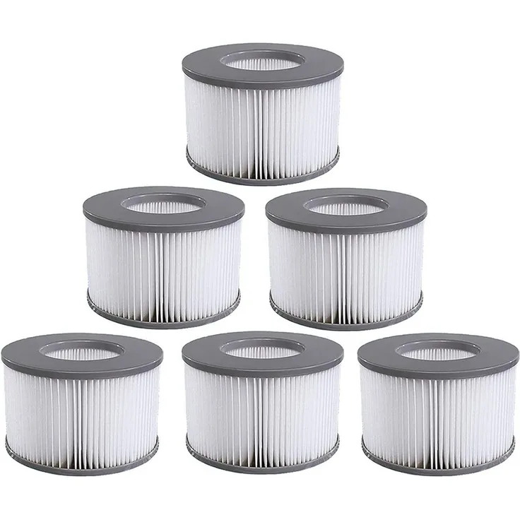FELIXLEO Pool-Filterkartusche 6er-Pack Ersatzfilter für MSPA Whirlpool Filterkartusche Modelle