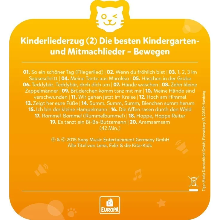 Tiger Media tigercard - Kinderliederzug: Bewegen – Bild 9
