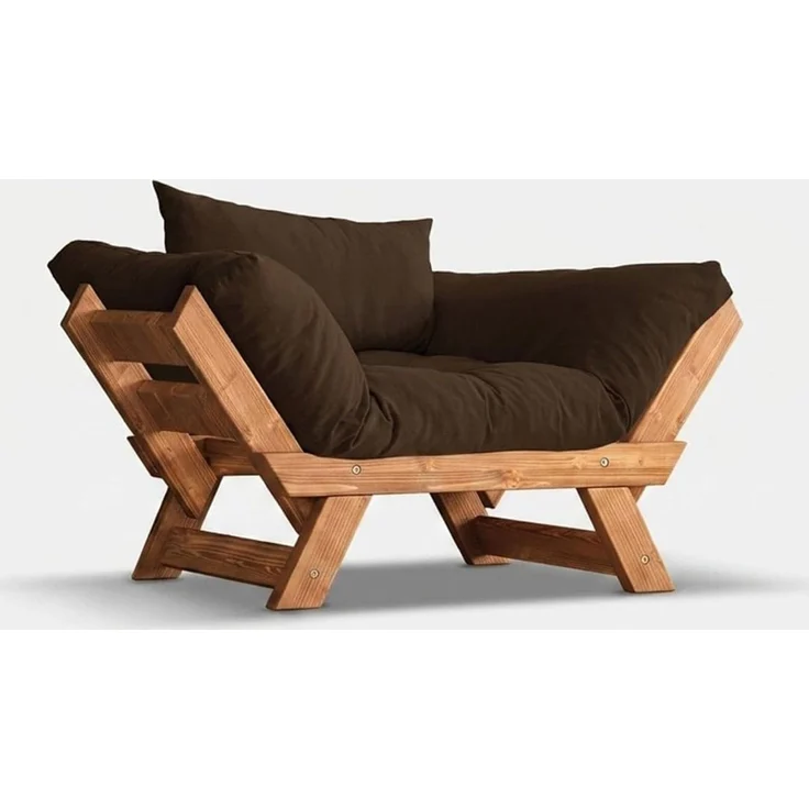 Skye Decor 'CPT8154-140' Garten-Sessel, Teak / Braun, 108-140 x 75 cm – Bild 1