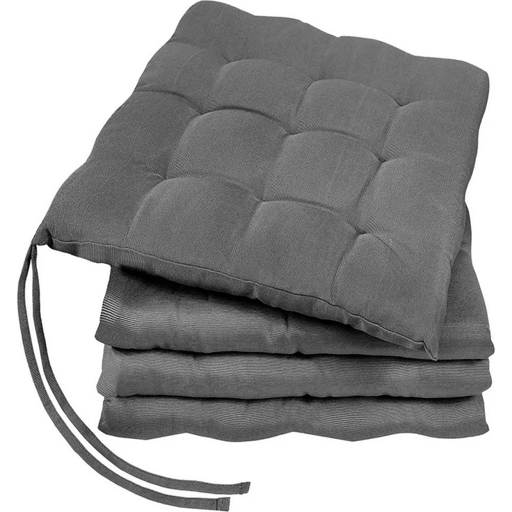 GREEN MARK Textilien Sitzkissen 4er-Set Stuhlkissen 40x40 cm, Indoor und Outdoor, weich gefüllt – Bild 1