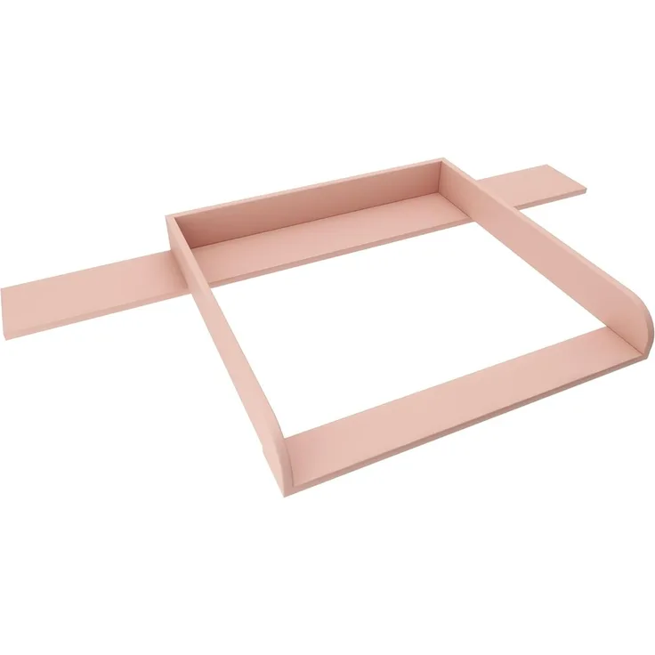 REGALIK Wickelaufsatz für Hemnes Kommode mit 8 Schubladen IKEA 78x80 cm - Abnehmbar Wickeltischaufsatz für Kommode in Rose - Abgeschlossen mit ABS Material 2mm mit Abgerundeten Frontplatten