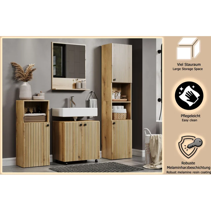 Badmöbel Set Bliss in Evoke Eiche 160 cm – Bild 12