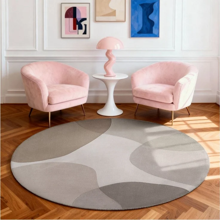 Ted Baker Wollteppich Clarissa, auch in rund, Höhe: 11 mm, Wolle, Abstrakt, Natur, Wohnzimmer, Schlafzimmer, Modern, Geometrisch – Bild 1